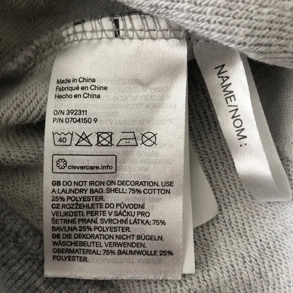 H&M Reversible Sequin Gray Sweatshirt Soccer Score Aim For Your Goals Play Great